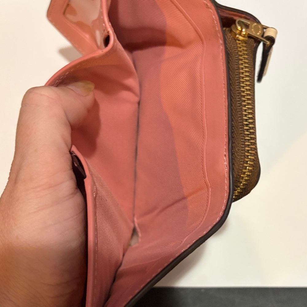 Coach Brown Floral Wallet - Picture 4 of 6